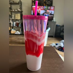 Starbucks multi colored cup